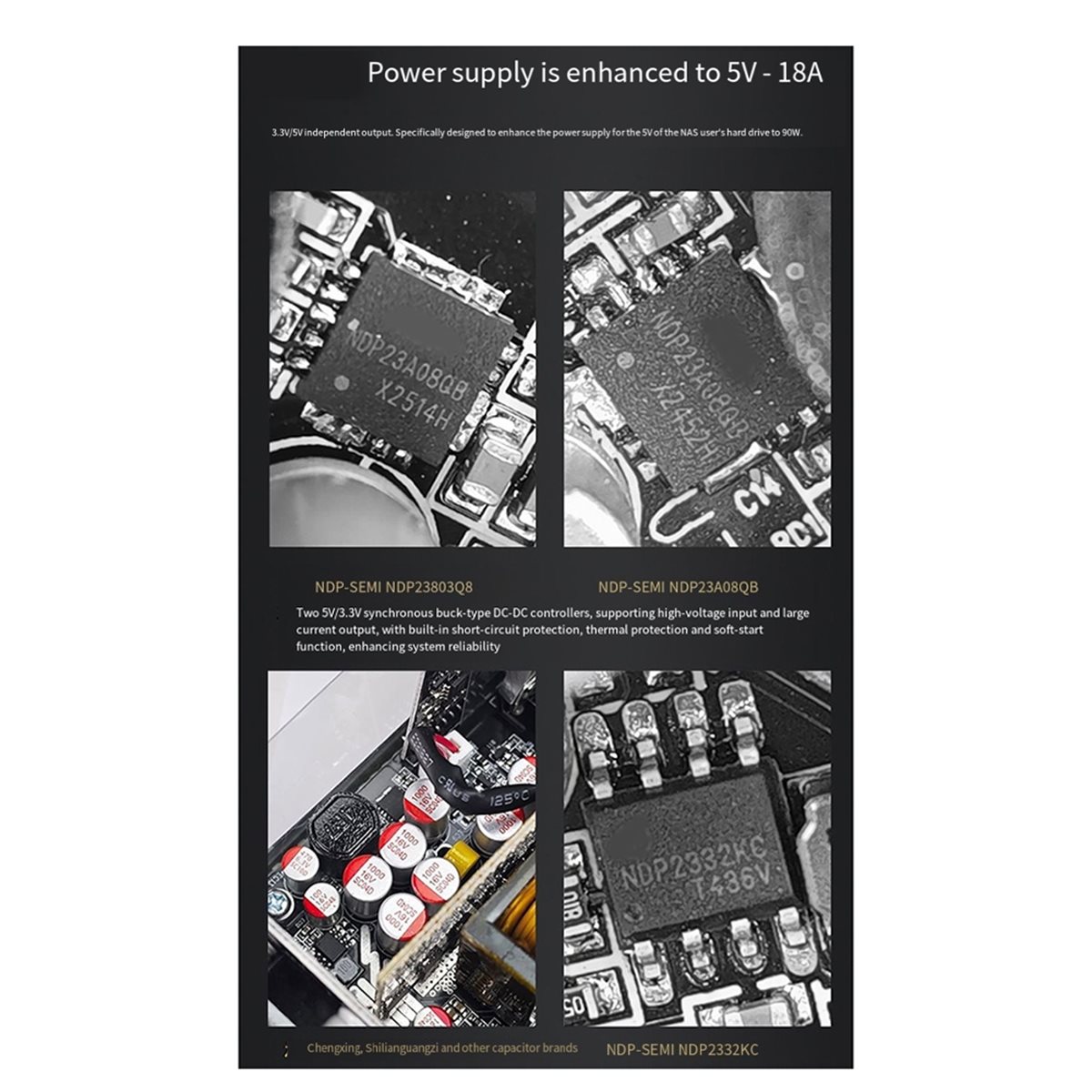 Flex Atx Power Supply 600W 1U - [AC18 Digital]/Fonte de Alimentação Modular Flex