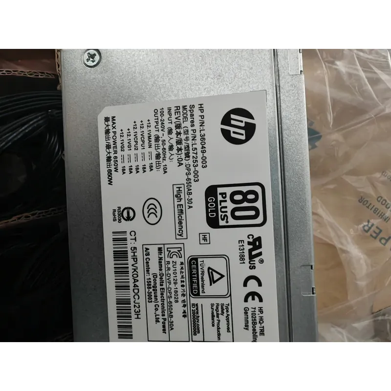 Power Supply 650W - Nova Fonte de Alimentação Original de