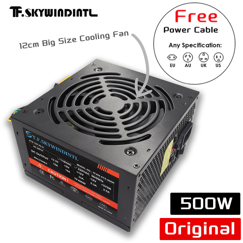 Fonte de Alimentação ATX Preta - Power Supply 650W avaliação e preço