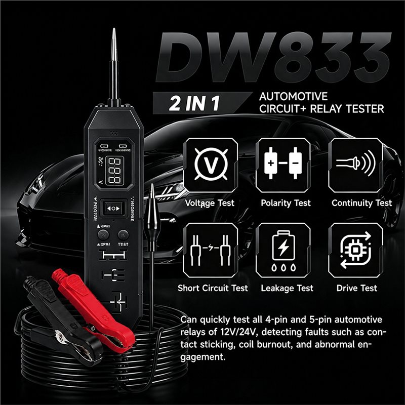 NOVO - Testador de Relés Autom - Power Supply Tester avaliação e preço